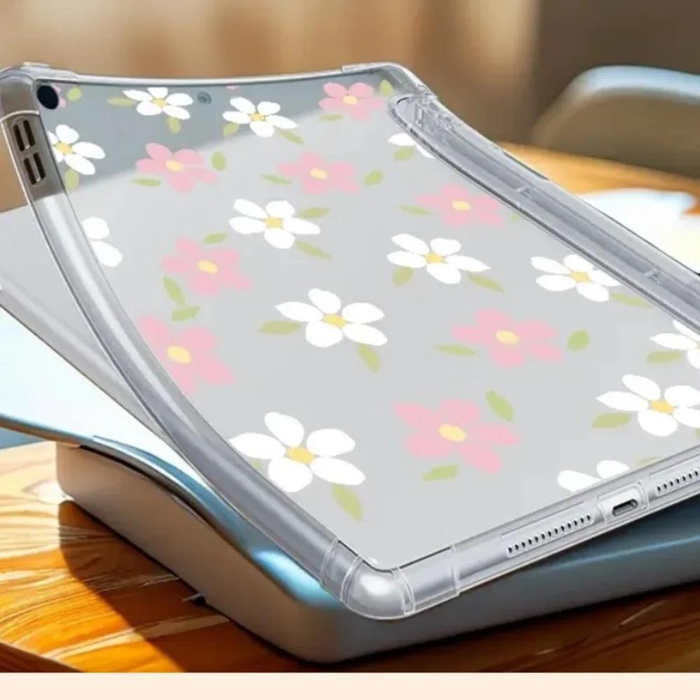 APPLE iPad 9 Like New Case Daisy Florals Pen Holder